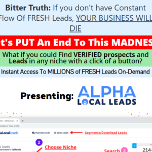 USA Unlimited Local Leads - GetAlphaLeads for only $26